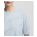Sveter Karl Lagerfeld All-Over Logo Sweater Modrá
