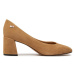 Tommy Hilfiger Lodičky Th Suede Mid Heel Block Pump FW0FW07717 Béžová