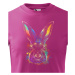 Detské tričko so štýlovou potlačou Dúhový králik