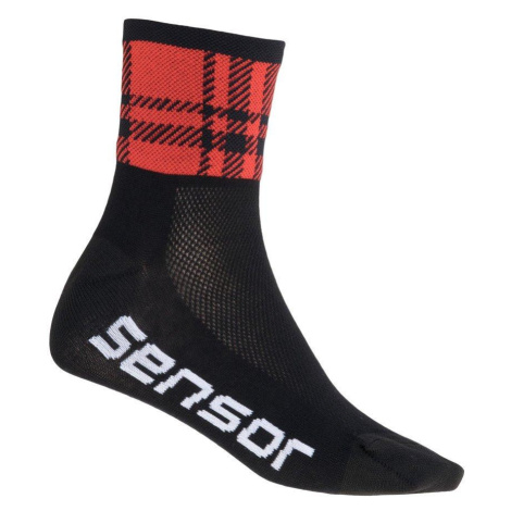 Sensor Ponožky Race Square černá/červená