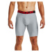 Under Armour TECH 9IN 2 PACK Pánske boxerky, sivá, veľkosť