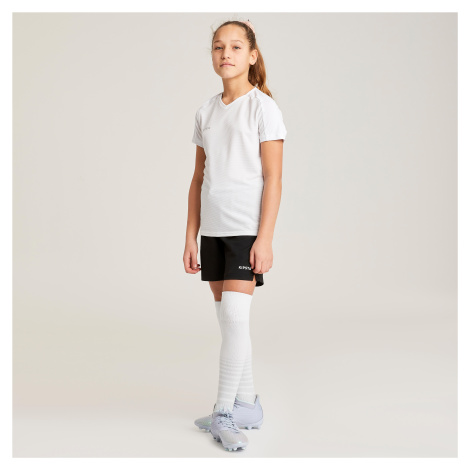 Dievčenské futbalové šortky Viralto čierne KIPSTA