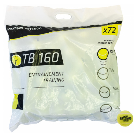 ARTENGO Tenisové loptičky TB160 72 ks žlté