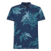 Tommy Hilfiger Polo tričko - PALM FLORAL PRINT REG POLO modré