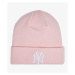 Zimná čapica New Era Essential Knit Cuff Beanie NY Yankees Pink