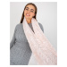 Light pink women's tube scarf made of faux fur