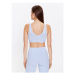 Adidas Blúzka Essentials 3-Stripes Crop Top With Removable Pads IC4439 Modrá