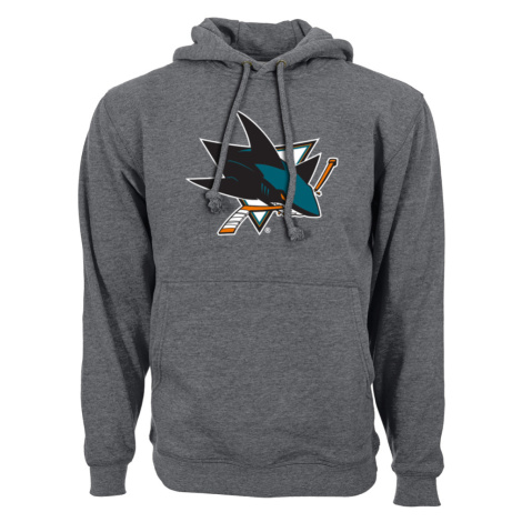 San Jose Sharks pánska mikina s kapucňou grey Core Logo Hood Level