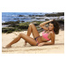 Virginia Dark Taupe-Rosella M-456 pink-gray swimsuit