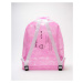Ružový ruksak Transparent Lace