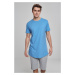 Long T-shirt in the shape of horizontal blue