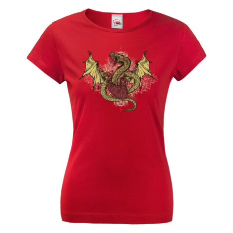 Dámské tričko s potlačou draka - tričko pre milovníkov drakov