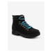 Čierne pánske zimné outdoorové topánky Ombre Clothing