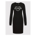 LOVE MOSCHINO Každodenné šaty W5C9101E 2374 Čierna Regular Fit