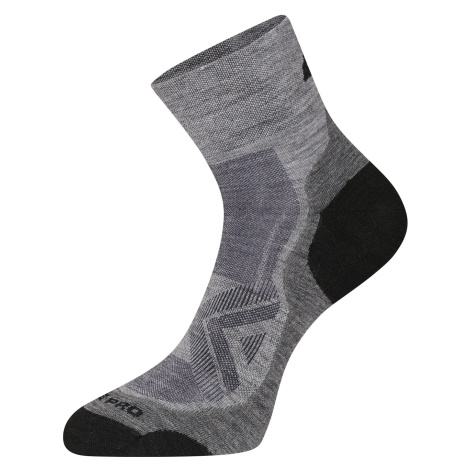 Antibacterial socks made of merino wool ALPINE PRO DERERE gray