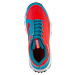 Detská obuv na pozemný hokej nízka až stredná intenzita FH100 červeno-modrá