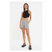 Trendyol Shorts - Grau - High Waist