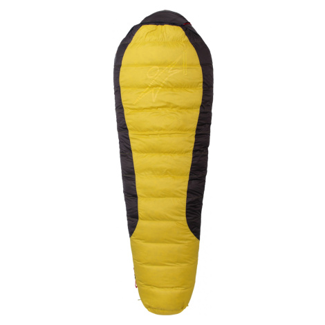 Páperový spacák Warmpeace Viking 1200 180 cm Zips: pravý / Farba: žltá/čierna