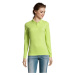 SOĽS Perfect Lsl Women Dámske polo tričko dlhý rukáv SL02083 Apple green