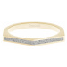 Gravelli Oceľový prsteň s betónom Two Side zlatá / šedá GJRWYGG122 56 mm