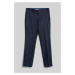 NOHAVICE GANT SLIM COT/LINEN SUIT PANTS MARINE