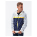 Ombre Men's hooded windbreaker jacket