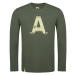 Loap Aldoss Pánske tričko s dlhým rukávom CLM2257 Zelená