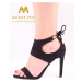 Luxusné dámske sandálky - 1012-1 - čierne