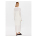 Calvin Klein Košeľové šaty K20K205573 Écru Slim Fit
