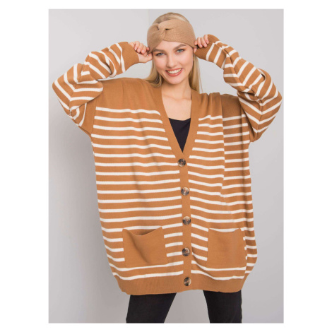 Camel sweater with buttons