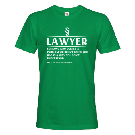 Pánské vtipné tričko pre právnika - skvelý tip na darček