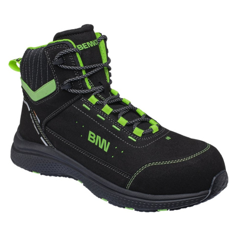 Bennon WIDEON S1PS ESD NM HIGH Bezpečnostná obuv Čierna-Zelená, 37
