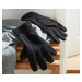 Flísové rukavice, čierne