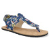 Barefoot sandále Koel - Abriana Print Garden Blue modré