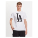 47 Brand Tričko Los Angeles Dodgers Imprint 47 Echo Tee Biela Regular Fit