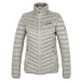 Women's light insulation down jacket Hannah AYLA light gray stripe