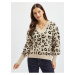 Orsay Beige Women Patterned Sweater - Women