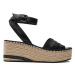 Pepe Jeans Espadrilky Witney Cross PLS90669 Čierna