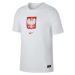 BIELE PÁNSKE TRIČKO NIKE POLAND EVERGREEN CREST TEE CU9191-100