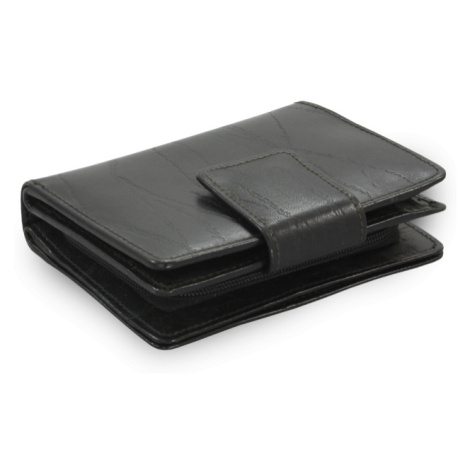 Černá dámská kožená peněženka se zápinkou 511-5936-60 Arwel