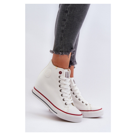 Women's Wedge Sneakers Cross Jeans White