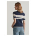 SVETER GANT COLOR BLOCKED POLO KNIT EVENING BLUE