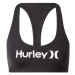 Hurley Športový bikinový top  čierna / biela