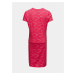 Ružové dievčenské vzorované šaty so zaväzovaním SAM 73