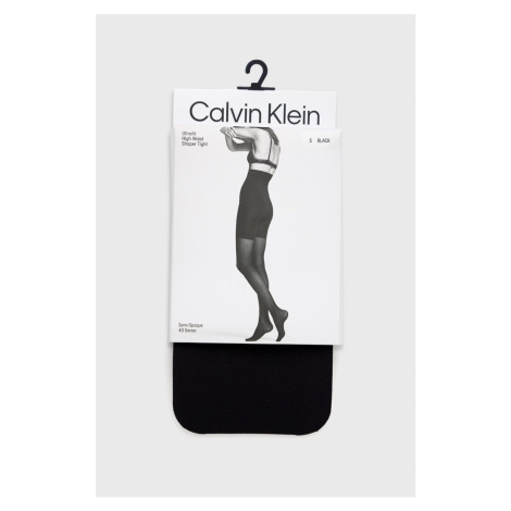 Pančuchové nohavice Calvin Klein čierna farba