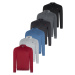 SET OF SIX V4007 DEWBERRY MEN'S SWEATSHIRT-BLACK-NAVY-ANTHRACITE-GRAY-BURGUNDY-INDIGO