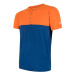 SENSOR MERINO AIR PT pánske tričko kr.rukáv s gombíkmi oranžová / modrá