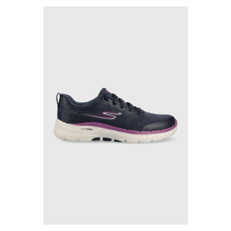 Bežecké topánky Skechers GOwalk 6 tmavomodrá farba