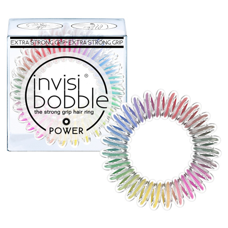 Špirálová gumička do vlasov Invisibobble Power Magic Rainbow - dúhová, 3 ks (IB-PW-PC10020-2) + 