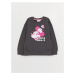 LC Waikiki Crew Neck Minnie Mouse Printed Long Sleeve Girl's Sweatshirt